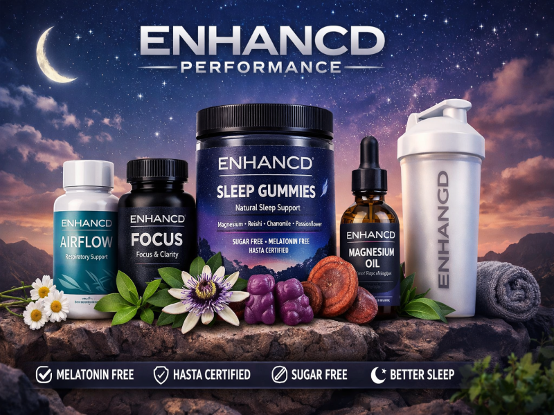 Enhancd Performance Sleep Supplements Gummies Better Sleep Focus Recovery Wellness Brand